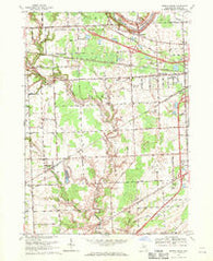 Smiths Creek Michigan Historical topographic map, 1:24000 scale, 7.5 X 7.5 Minute, Year 1968