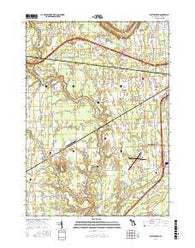 Smiths Creek Michigan Current topographic map, 1:24000 scale, 7.5 X 7.5 Minute, Year 2017
