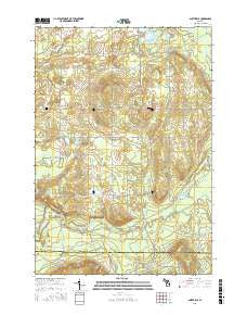 Smithville Michigan Current topographic map, 1:24000 scale, 7.5 X 7.5 Minute, Year 2016