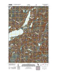 Smoky Lake Michigan Historical topographic map, 1:24000 scale, 7.5 X 7.5 Minute, Year 2011