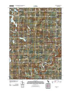 Smyrna Michigan Historical topographic map, 1:24000 scale, 7.5 X 7.5 Minute, Year 2011