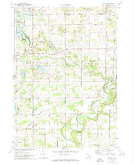 Smyrna Michigan Historical topographic map, 1:24000 scale, 7.5 X 7.5 Minute, Year 1972