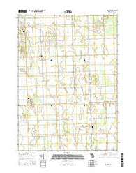 Snover Michigan Current topographic map, 1:24000 scale, 7.5 X 7.5 Minute, Year 2016