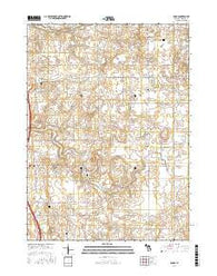 Sodus Michigan Current topographic map, 1:24000 scale, 7.5 X 7.5 Minute, Year 2017