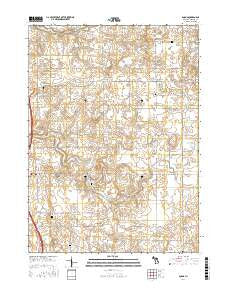 Sodus Michigan Current topographic map, 1:24000 scale, 7.5 X 7.5 Minute, Year 2017
