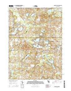 Somerset Center Michigan Historical topographic map, 1:24000 scale, 7.5 X 7.5 Minute, Year 2014