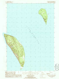 South Fox Island Michigan Historical topographic map, 1:24000 scale, 7.5 X 7.5 Minute, Year 1986