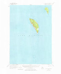 South Fox Island Michigan Historical topographic map, 1:62500 scale, 15 X 15 Minute, Year 1956