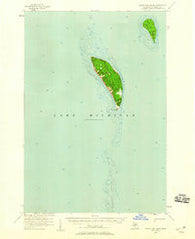 South Fox Island Michigan Historical topographic map, 1:62500 scale, 15 X 15 Minute, Year 1956