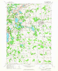South Lyon Michigan Historical topographic map, 1:24000 scale, 7.5 X 7.5 Minute, Year 1965