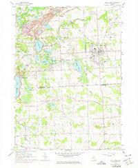 South Lyon Michigan Historical topographic map, 1:24000 scale, 7.5 X 7.5 Minute, Year 1965
