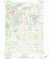 South Lyon Michigan Historical topographic map, 1:24000 scale, 7.5 X 7.5 Minute, Year 1965