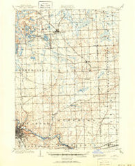 South Lyon Michigan Historical topographic map, 1:62500 scale, 15 X 15 Minute, Year 1906