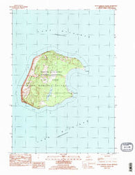 South Manitou Island Michigan Historical topographic map, 1:25000 scale, 7.5 X 7.5 Minute, Year 1983