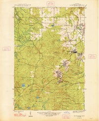 South Range Michigan Historical topographic map, 1:24000 scale, 7.5 X 7.5 Minute, Year 1948