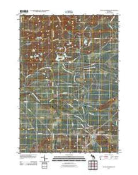 South Boardman Michigan Historical topographic map, 1:24000 scale, 7.5 X 7.5 Minute, Year 2011