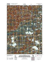 South Branch Michigan Historical topographic map, 1:24000 scale, 7.5 X 7.5 Minute, Year 2012
