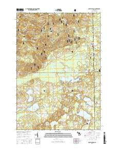 South Branch Michigan Current topographic map, 1:24000 scale, 7.5 X 7.5 Minute, Year 2016