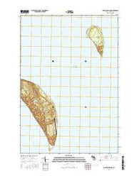 South Fox Island Michigan Current topographic map, 1:24000 scale, 7.5 X 7.5 Minute, Year 2016