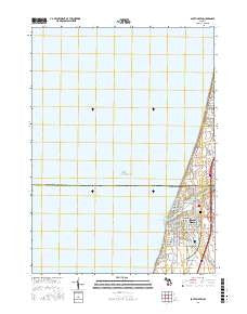 South Haven Michigan Current topographic map, 1:24000 scale, 7.5 X 7.5 Minute, Year 2017