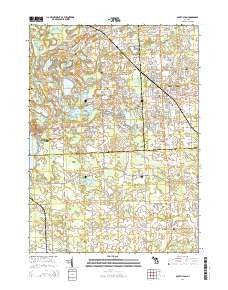 South Lyon Michigan Historical topographic map, 1:24000 scale, 7.5 X 7.5 Minute, Year 2014
