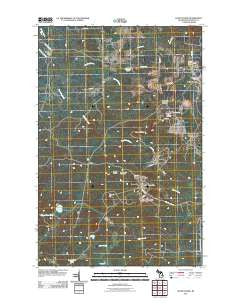 South Range Michigan Historical topographic map, 1:24000 scale, 7.5 X 7.5 Minute, Year 2011