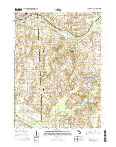 Southeast Albion Michigan Historical topographic map, 1:24000 scale, 7.5 X 7.5 Minute, Year 2014