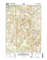 Southeast Albion Michigan Current topographic map, 1:24000 scale, 7.5 X 7.5 Minute, Year 2017
