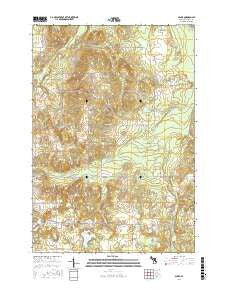 Sparr Michigan Current topographic map, 1:24000 scale, 7.5 X 7.5 Minute, Year 2017