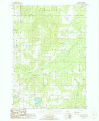 Sparr Michigan Historical topographic map, 1:24000 scale, 7.5 X 7.5 Minute, Year 1986