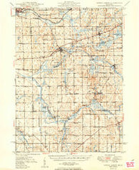 Spring Arbor Michigan Historical topographic map, 1:62500 scale, 15 X 15 Minute, Year 1949