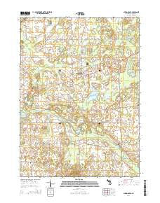 Spring Arbor Michigan Historical topographic map, 1:24000 scale, 7.5 X 7.5 Minute, Year 2014