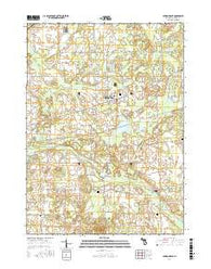 Spring Arbor Michigan Current topographic map, 1:24000 scale, 7.5 X 7.5 Minute, Year 2017