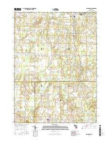 Springport Michigan Current topographic map, 1:24000 scale, 7.5 X 7.5 Minute, Year 2017