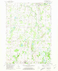 Springport Michigan Historical topographic map, 1:24000 scale, 7.5 X 7.5 Minute, Year 1981
