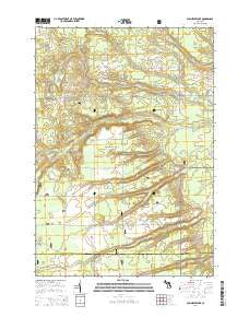 Sprinkler Lake Michigan Historical topographic map, 1:24000 scale, 7.5 X 7.5 Minute, Year 2014