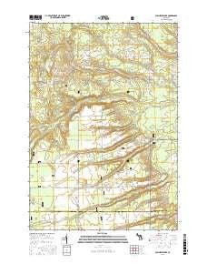 Sprinkler Lake Michigan Current topographic map, 1:24000 scale, 7.5 X 7.5 Minute, Year 2016
