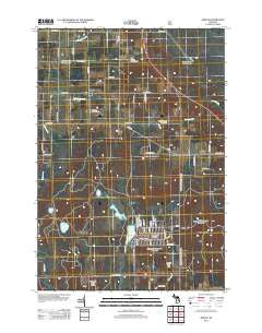 Spruce Michigan Historical topographic map, 1:24000 scale, 7.5 X 7.5 Minute, Year 2012