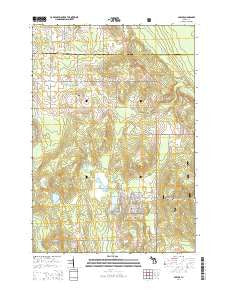 Spruce Michigan Historical topographic map, 1:24000 scale, 7.5 X 7.5 Minute, Year 2014