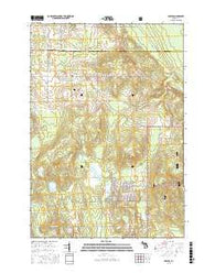 Spruce Michigan Current topographic map, 1:24000 scale, 7.5 X 7.5 Minute, Year 2016