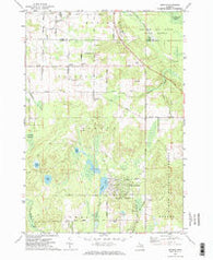 Spruce Michigan Historical topographic map, 1:24000 scale, 7.5 X 7.5 Minute, Year 1971