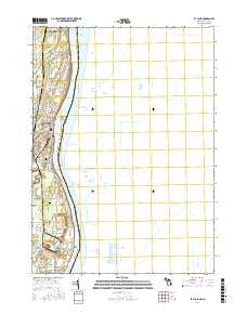 St. Clair Michigan Current topographic map, 1:24000 scale, 7.5 X 7.5 Minute, Year 2017