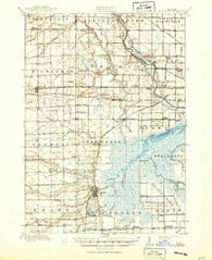 St. Charles Michigan Historical topographic map, 1:62500 scale, 15 X 15 Minute, Year 1917