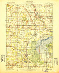 St. Charles Michigan Historical topographic map, 1:62500 scale, 15 X 15 Minute, Year 1917