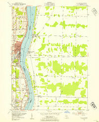 St. Clair Michigan Historical topographic map, 1:24000 scale, 7.5 X 7.5 Minute, Year 1952