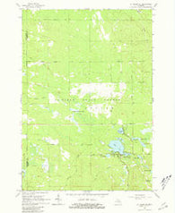 St. Helen NE Michigan Historical topographic map, 1:24000 scale, 7.5 X 7.5 Minute, Year 1965