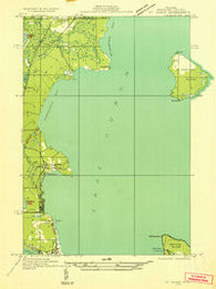 St Ignace NW Michigan Historical topographic map, 1:31680 scale, 7.5 X 7.5 Minute, Year 1931