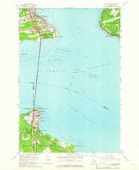 St. Ignace Michigan Historical topographic map, 1:24000 scale, 7.5 X 7.5 Minute, Year 1964