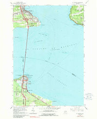 St. Ignace Michigan Historical topographic map, 1:24000 scale, 7.5 X 7.5 Minute, Year 1964