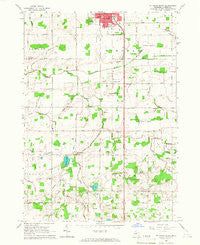 St. Johns South Michigan Historical topographic map, 1:24000 scale, 7.5 X 7.5 Minute, Year 1965